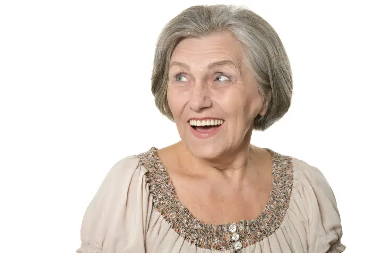 woman with happy smile implant dentistry concept